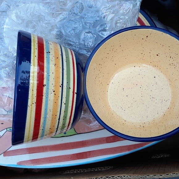 Pfaltzgraff Stoneware Sedona Pattern Soup or Cereal Bowl (2) lot pair - Picture 5 of 5